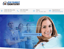 Tablet Screenshot of elkfamilydentistry.com